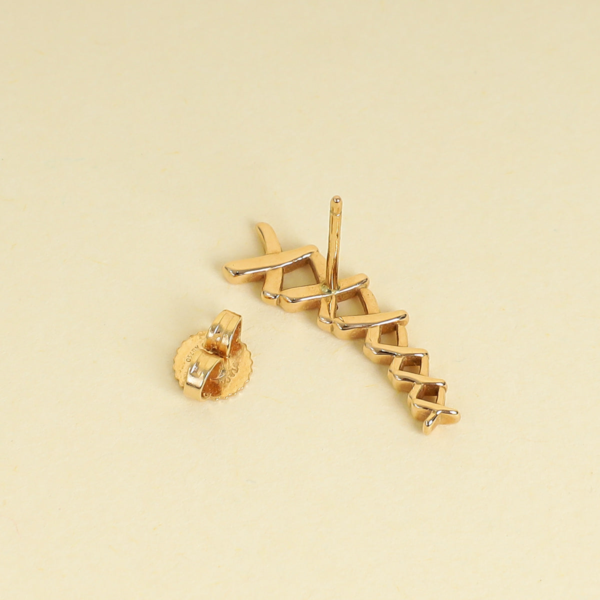 Tiffany & Co. 18K Pink Gold Paloma Picasso Graffiti X Climber Earrings