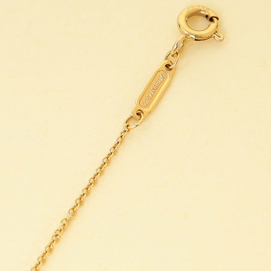 Tiffany & Co. 18K Pink Gold T Smile Pendant Necklace Large Model