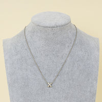 Tiffany & Co. Silver Sterling X Cross Pendant Necklace