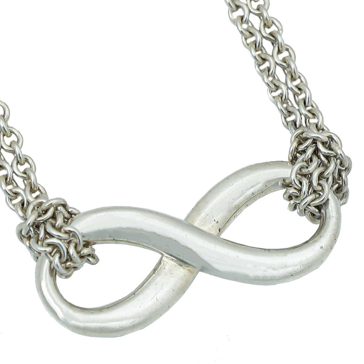 Tiffany Co Silver Infinity Pendant Necklace