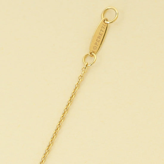 Tiffany & Co. 18K Yellow Gold Elsa Peretti® Open Heart Pendant Necklace