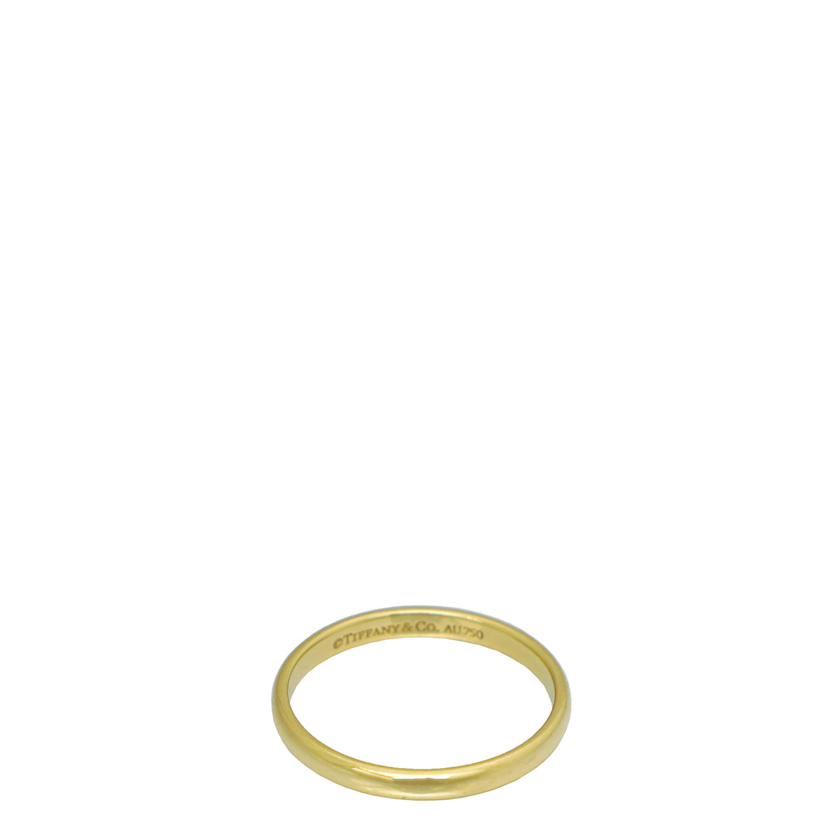 Tiffany & Co 18K Yellow Gold Forever Wedding Band Ring 49