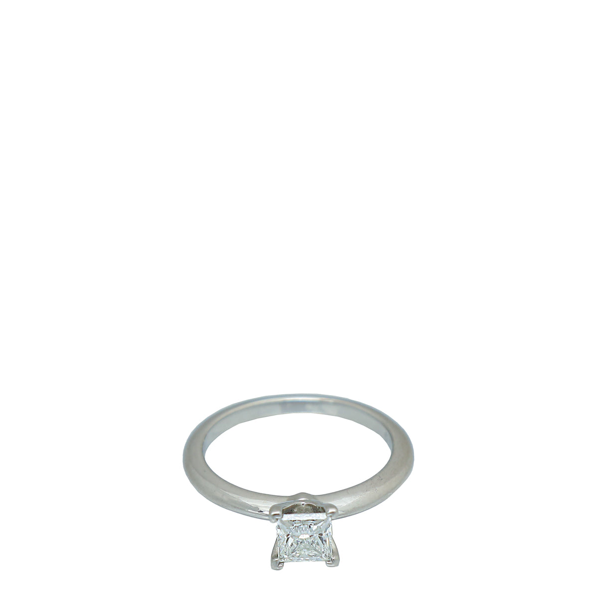 Tiffany & Co Platinum Princess Cut Diamond Engagement Ring 49