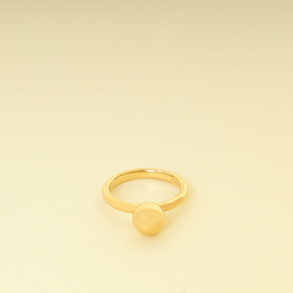 Tiffany & Co. 18K Yellow Gold 12mm Ball Ring 52