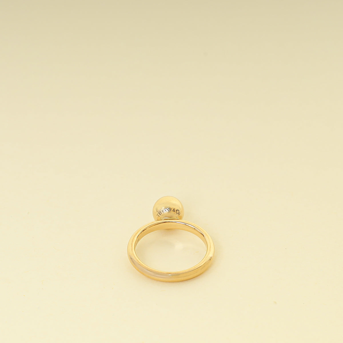 Tiffany & Co. 18K Yellow Gold 12mm Ball Ring 52