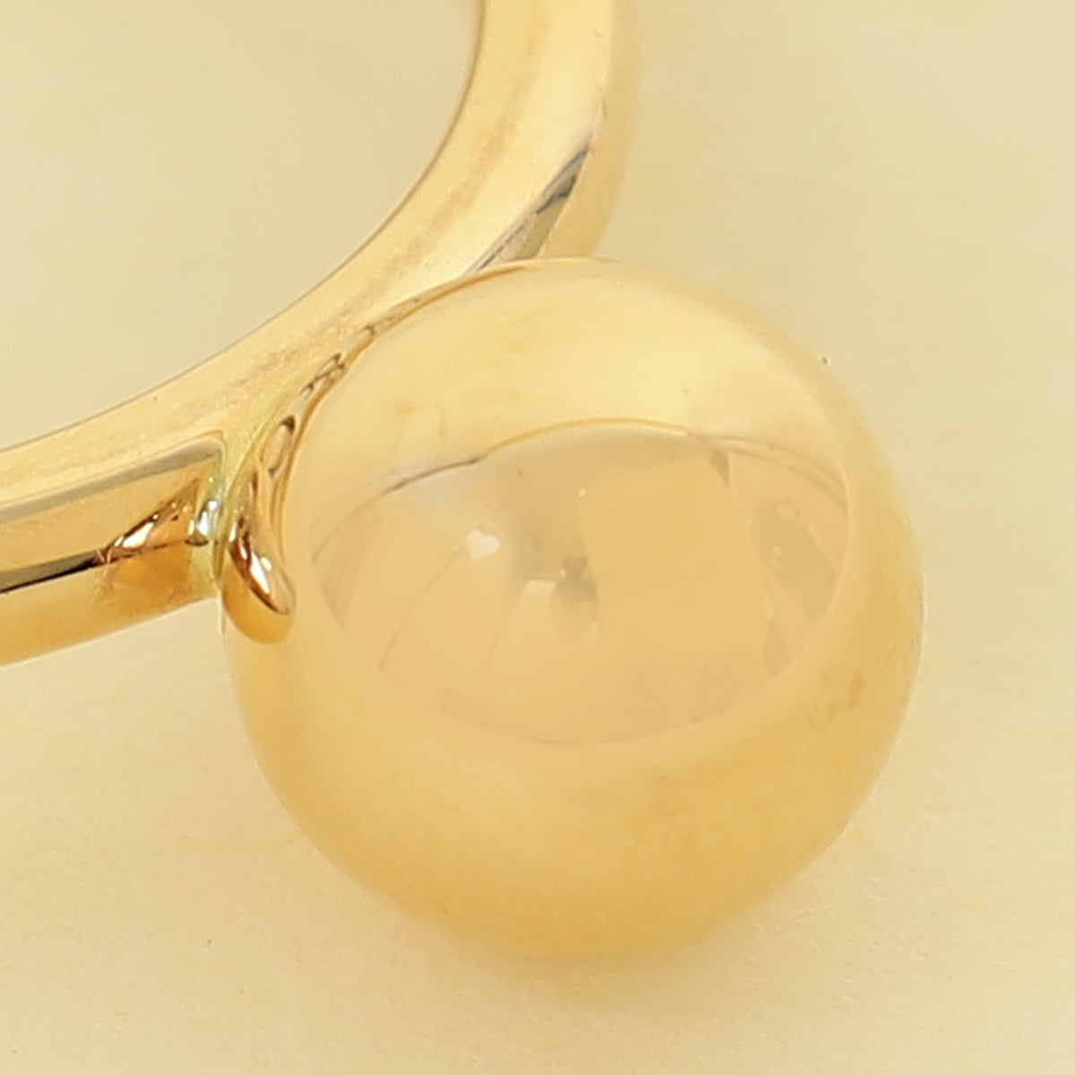 Tiffany & Co. 18K Yellow Gold 12mm Ball Ring 52