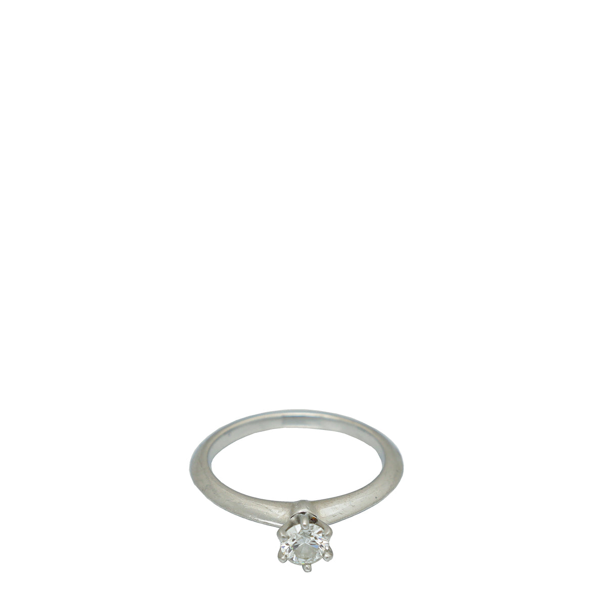 Tiffany & Co Platinum Diamond The Tiffany Engagement Ring 51-Tiffany & Co-THE CLOSET