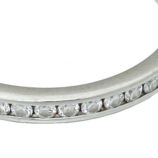 Tiffany & Co Platinum Diamond Soleste Half Eternity Ring 51