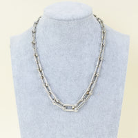 Tiffany & Co. Sterling Silver HardWear Graduated Link Necklace