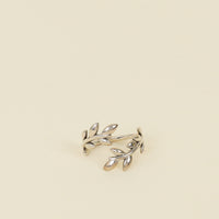 Tiffany & Co. 925 Sterling Silver Paloma Picasso Olive Leaf Bypass Ring 6
