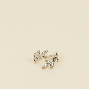Tiffany & Co. 925 Sterling Silver Paloma Picasso Olive Leaf Bypass Ring 6