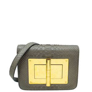 Tom Ford Grey Python Natalia Medium Bag