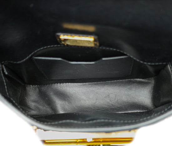 Tom Ford Metallic Gold Python Natalia Chain Flap Small Bag