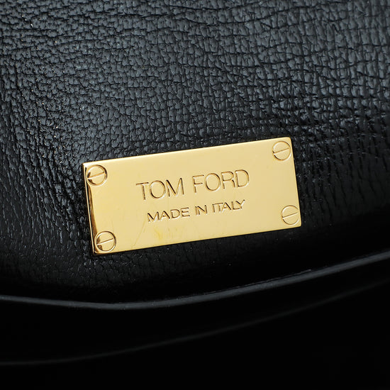 Tom Ford Black Natalia Mini Flap Bag