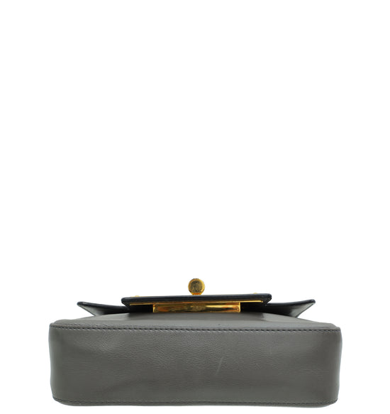 Tom Ford Grey Natalia Medium Flap Bag