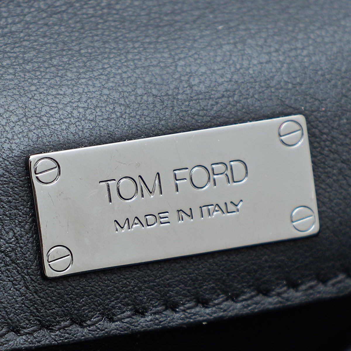 Tom Ford Metallic Gray Python Chain Natalia Bag