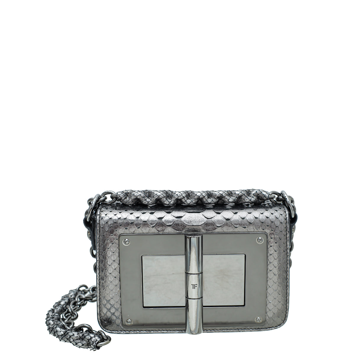 Tom Ford Metallic Gray Python Chain Natalia Bag – THE CLOSET
