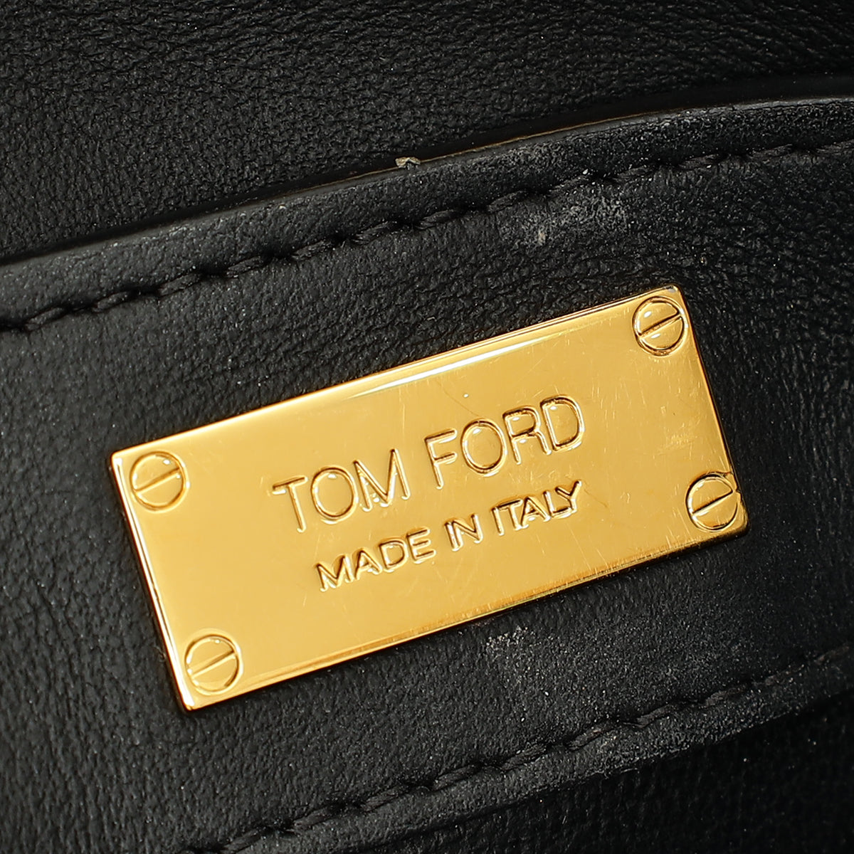 Tom Ford Gold Metallic Python Sienna Shoulder Bag-Tom Ford-THE CLOSET