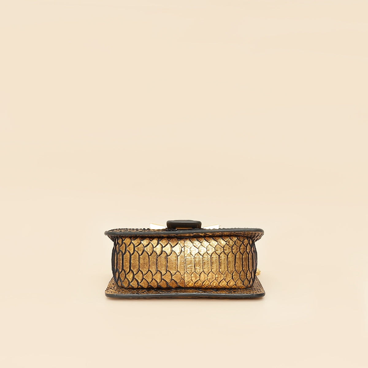 Tom Ford Gold Metallic Python Sienna Shoulder Bag-Tom Ford-THE CLOSET