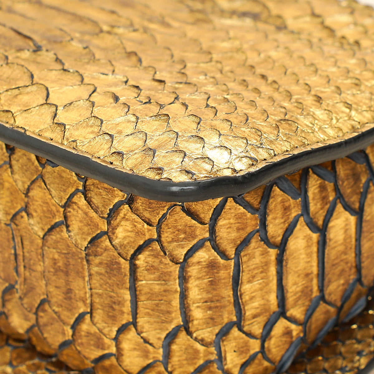 Tom Ford Gold Metallic Python Sienna Shoulder Bag-Tom Ford-THE CLOSET