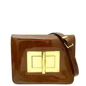 Tom Ford Brown Natalia Large Shoulder Bag