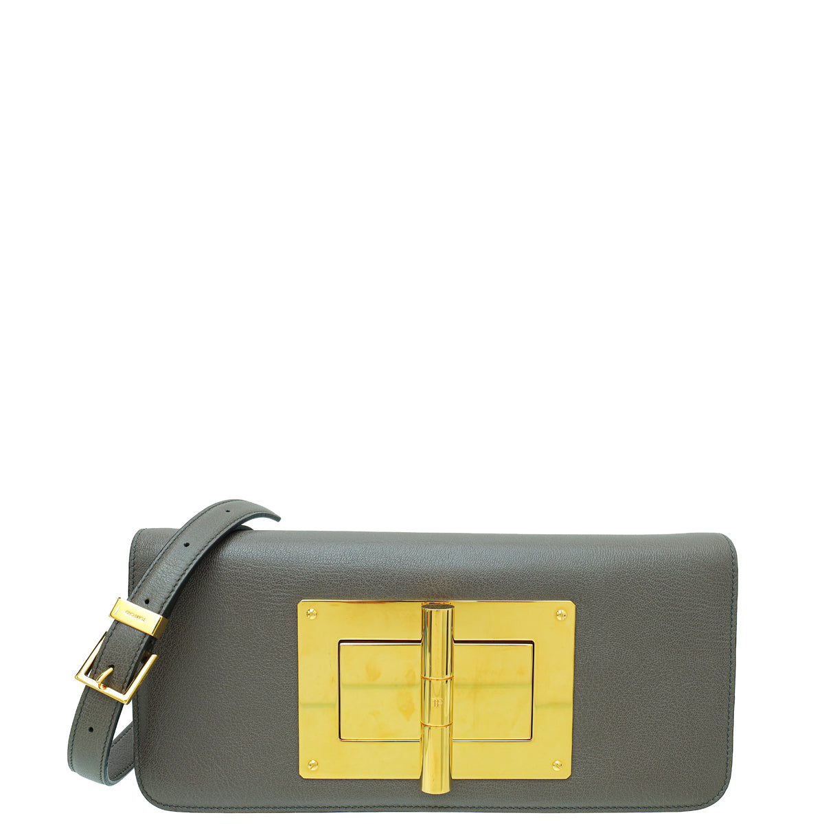 Tom Ford Grey Natalia East West Clutch-Tom Ford-THE CLOSET