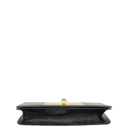 Tom Ford Black Python Natalia East West Clutch Bag