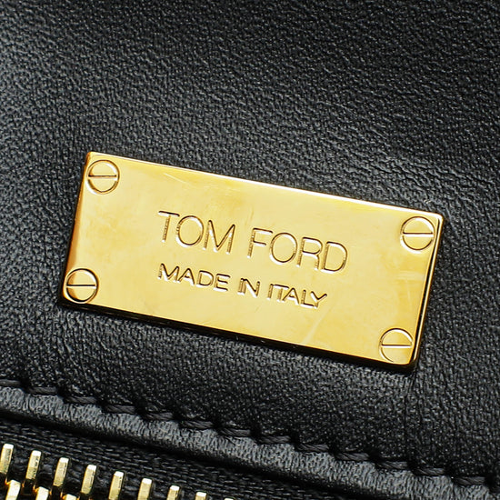 Tom Ford Black Python Natalia East West Clutch Bag