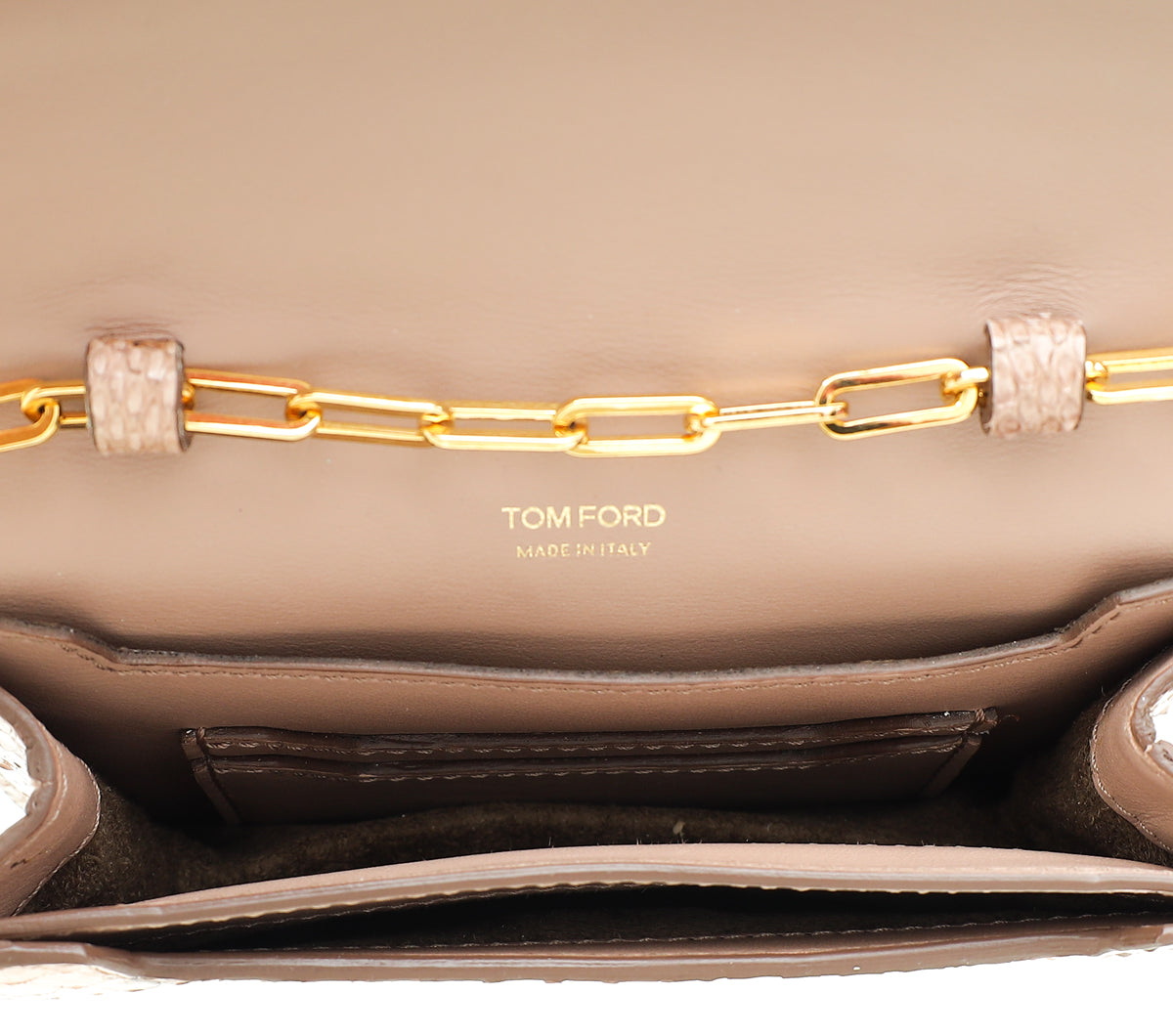 Tom Ford Blush Nude TF Flap Chain Crossbody Bag