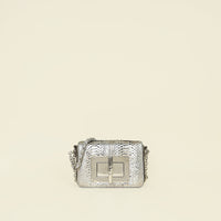 Tom Ford Metallic Silver Python Natalia Shoulder Bag