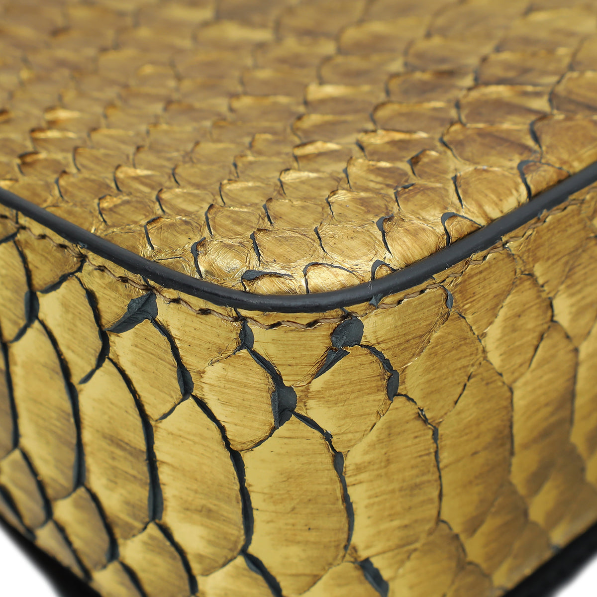 Tom Ford Metallic Gold Python Mini Natalia Chain Flap Bag – THE CLOSET