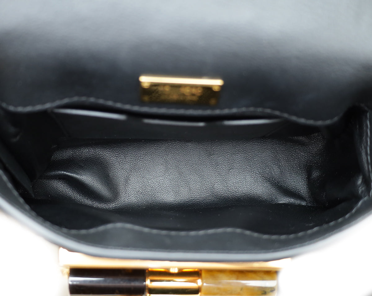 Tom Ford Metallic Gold Python Mini Natalia Chain Flap Bag