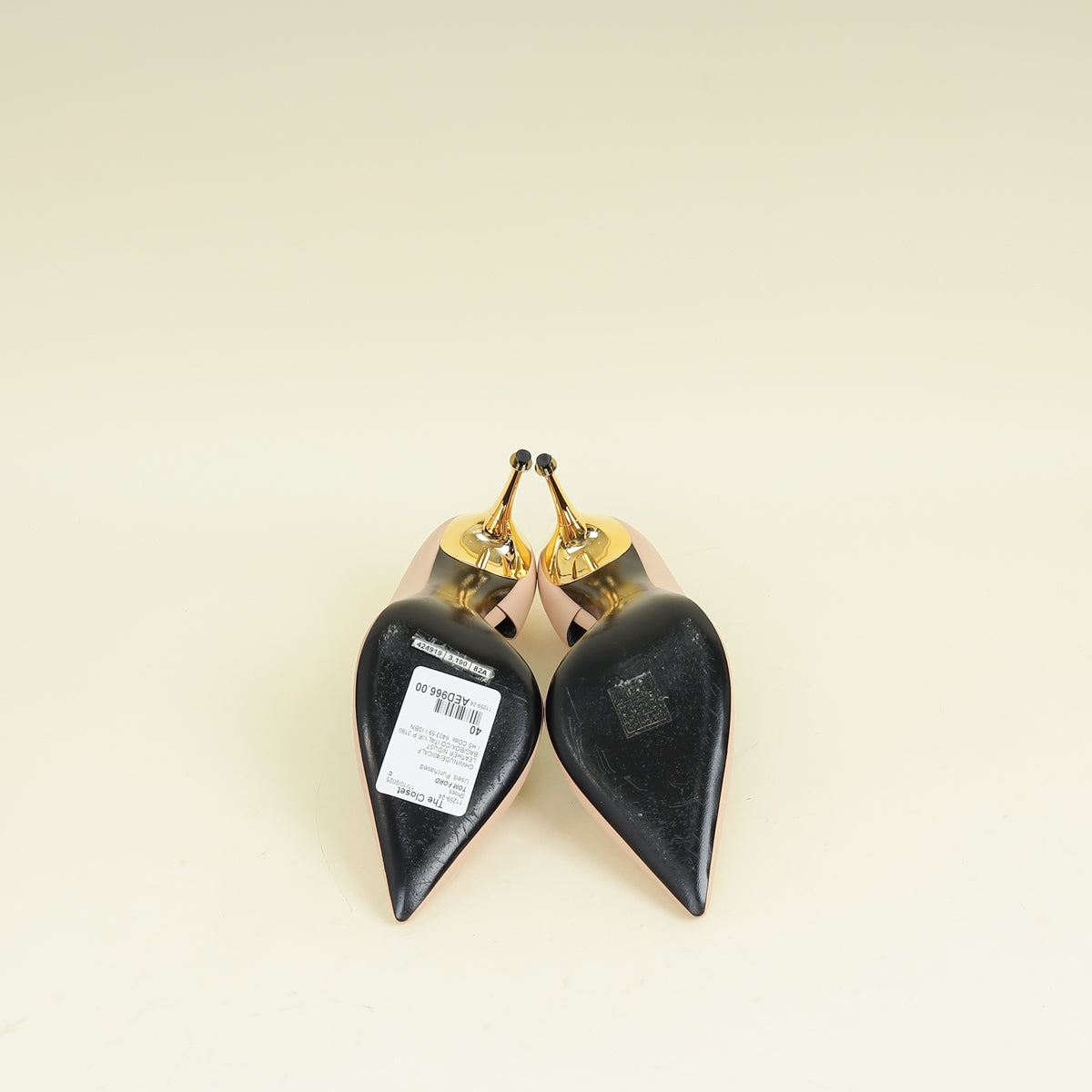 Tom Ford Nude Heel Pump 40