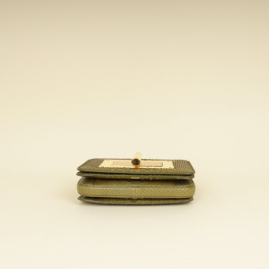 Tom Ford Olive Natalia Python Medium Shoulder Bag