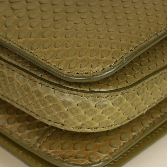 Tom Ford Olive Natalia Python Medium Shoulder Bag