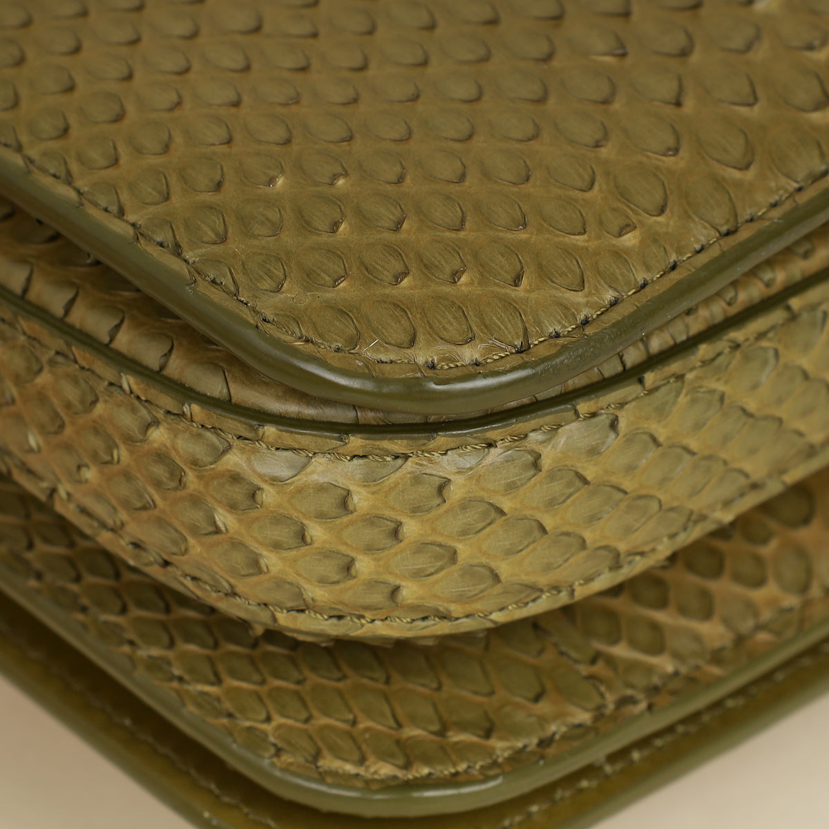 Tom Ford Olive Natalia Python Medium Shoulder Bag