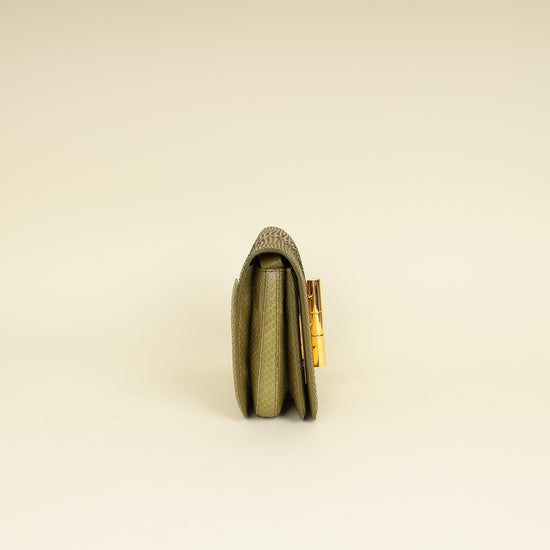 Tom Ford Olive Natalia Python Medium Shoulder Bag