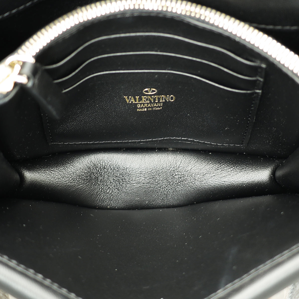 Valentino Black VLogo Mini Chain Shoulder Bag