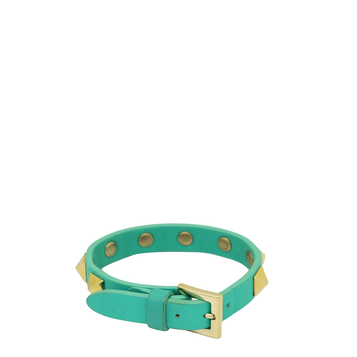 Valentino Aqua Green Rockstud Bracelet