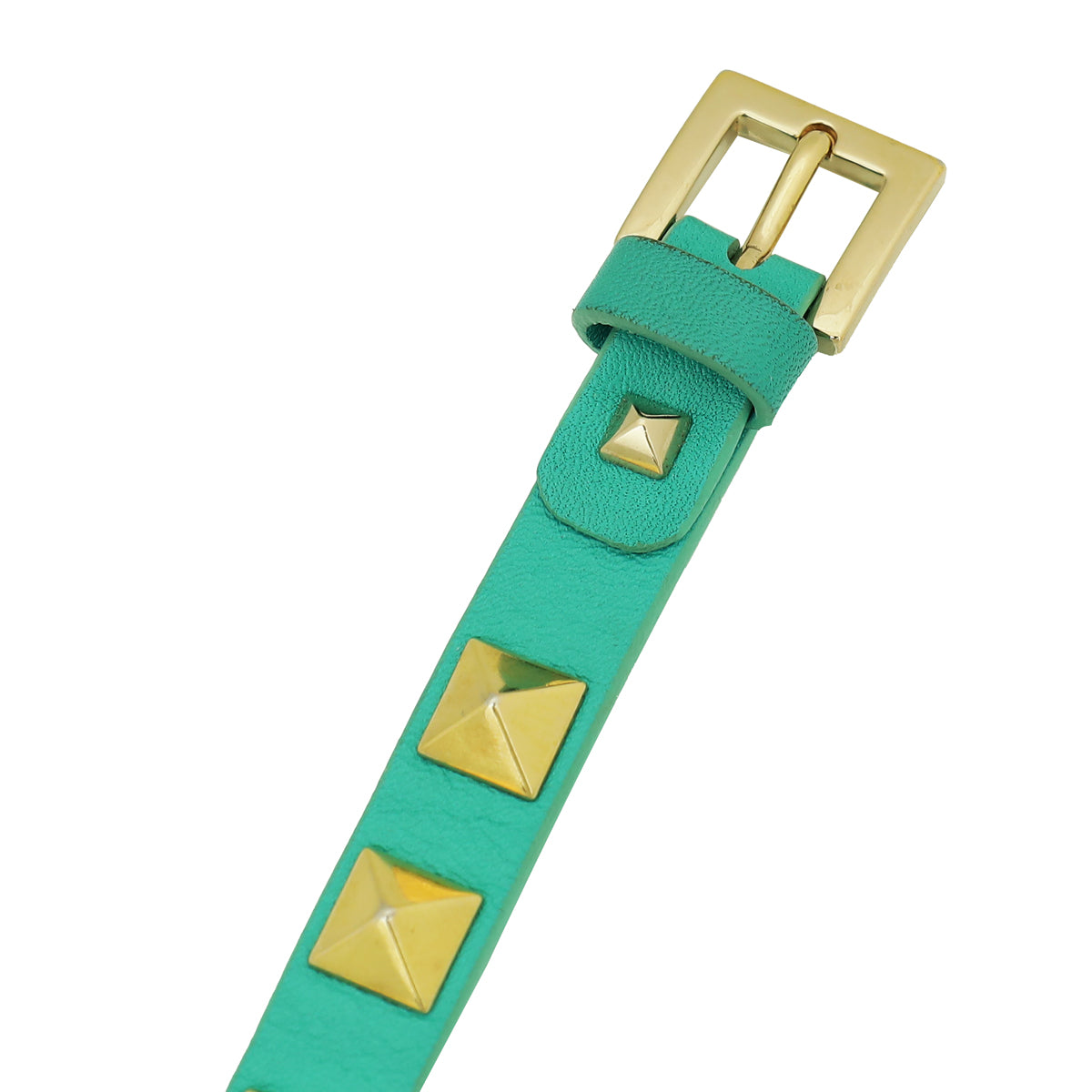 Valentino Aqua Green Rockstud Bracelet