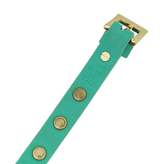 Valentino Aqua Green Rockstud Bracelet