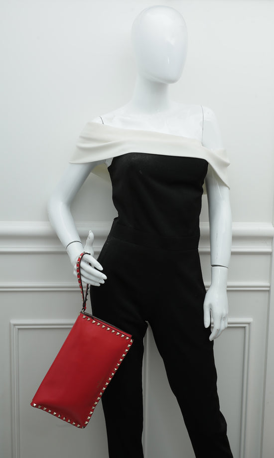 Valentino best sale red clutch