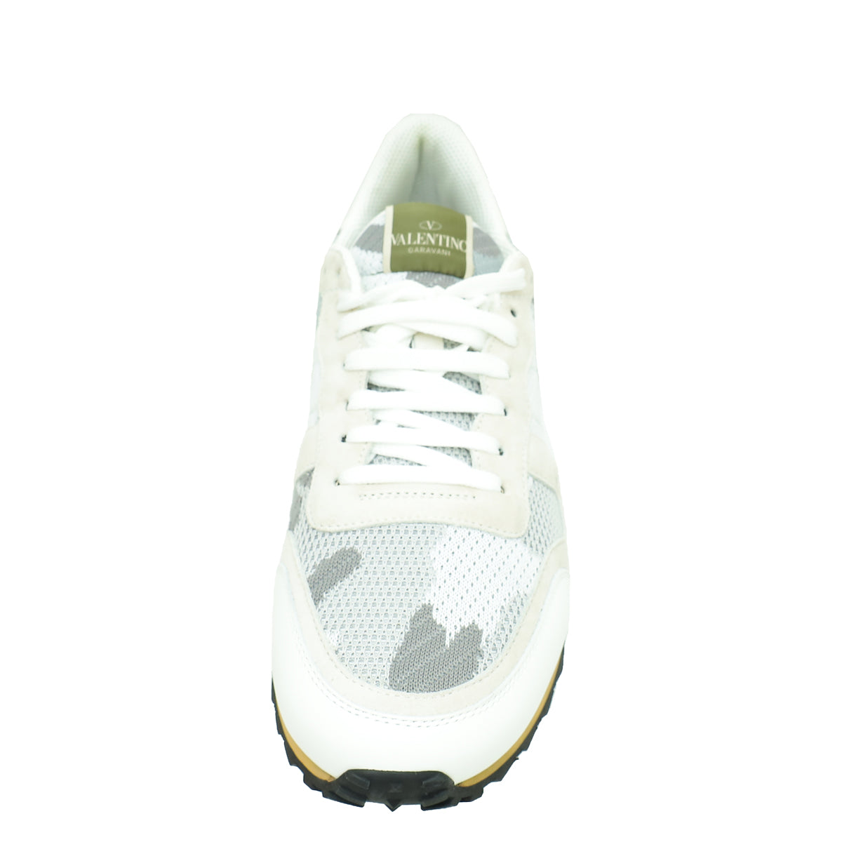 Valentino Bicolor Rockstud Mesh Suede Sneaker 43-Valentino-THE CLOSET