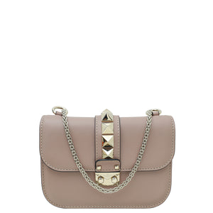 Valentino Poudre Glam Lock Rockstud Small Chain Bag