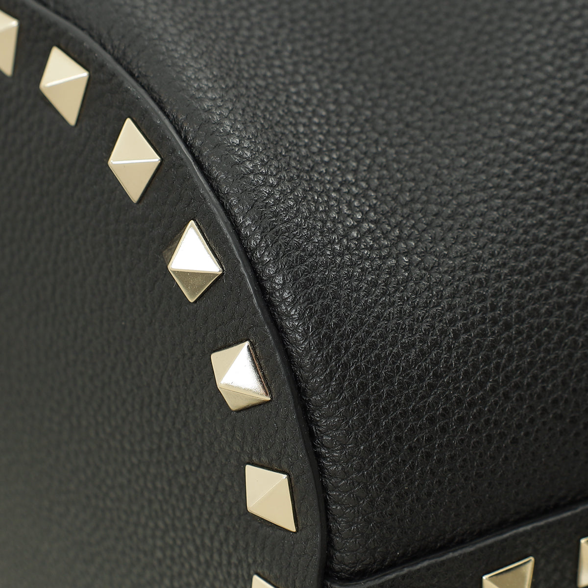 Valentino Black Rockstud Tote Bag