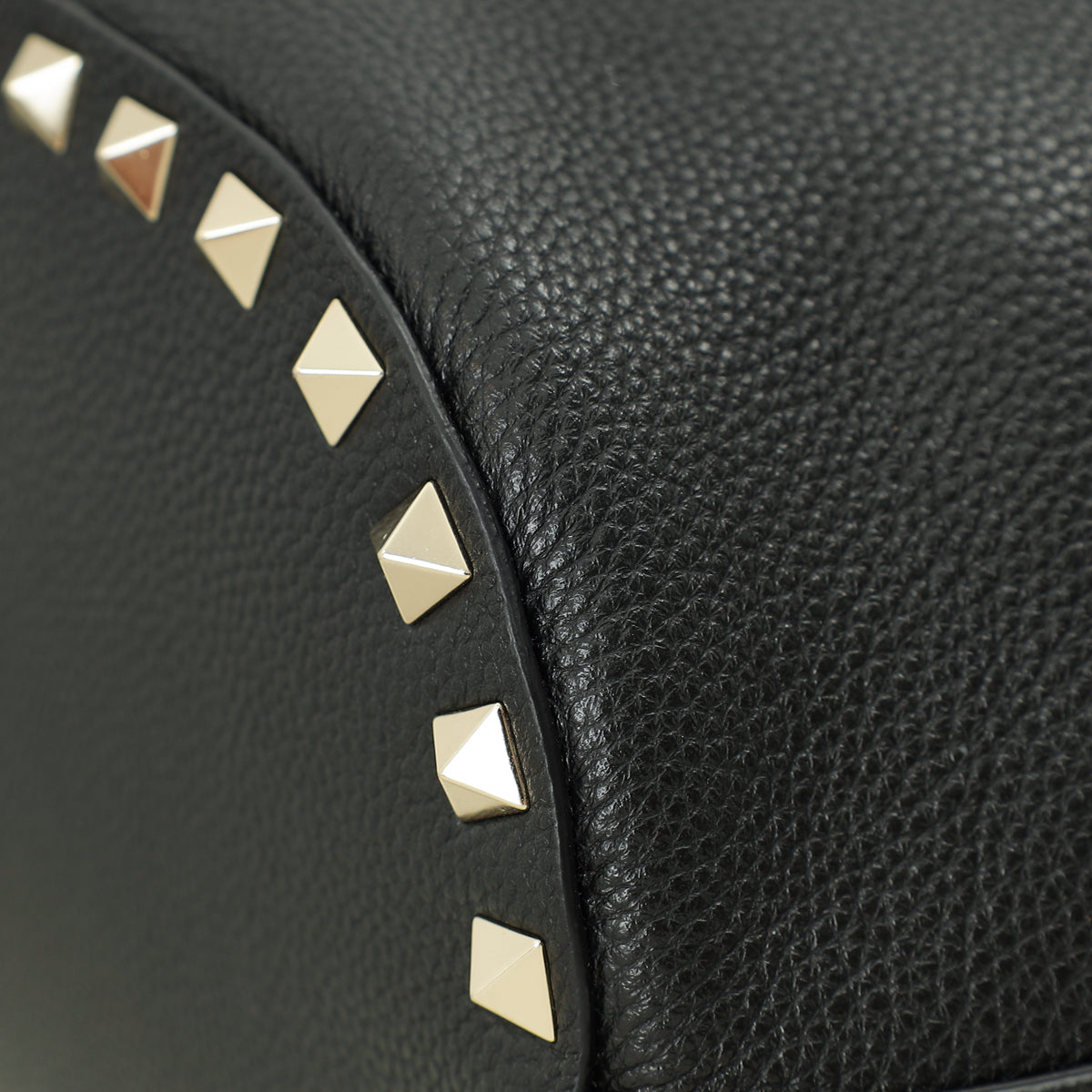 Valentino Black Rockstud Tote Bag