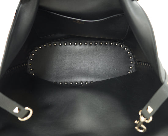 Valentino Black Rockstud Tote Bag