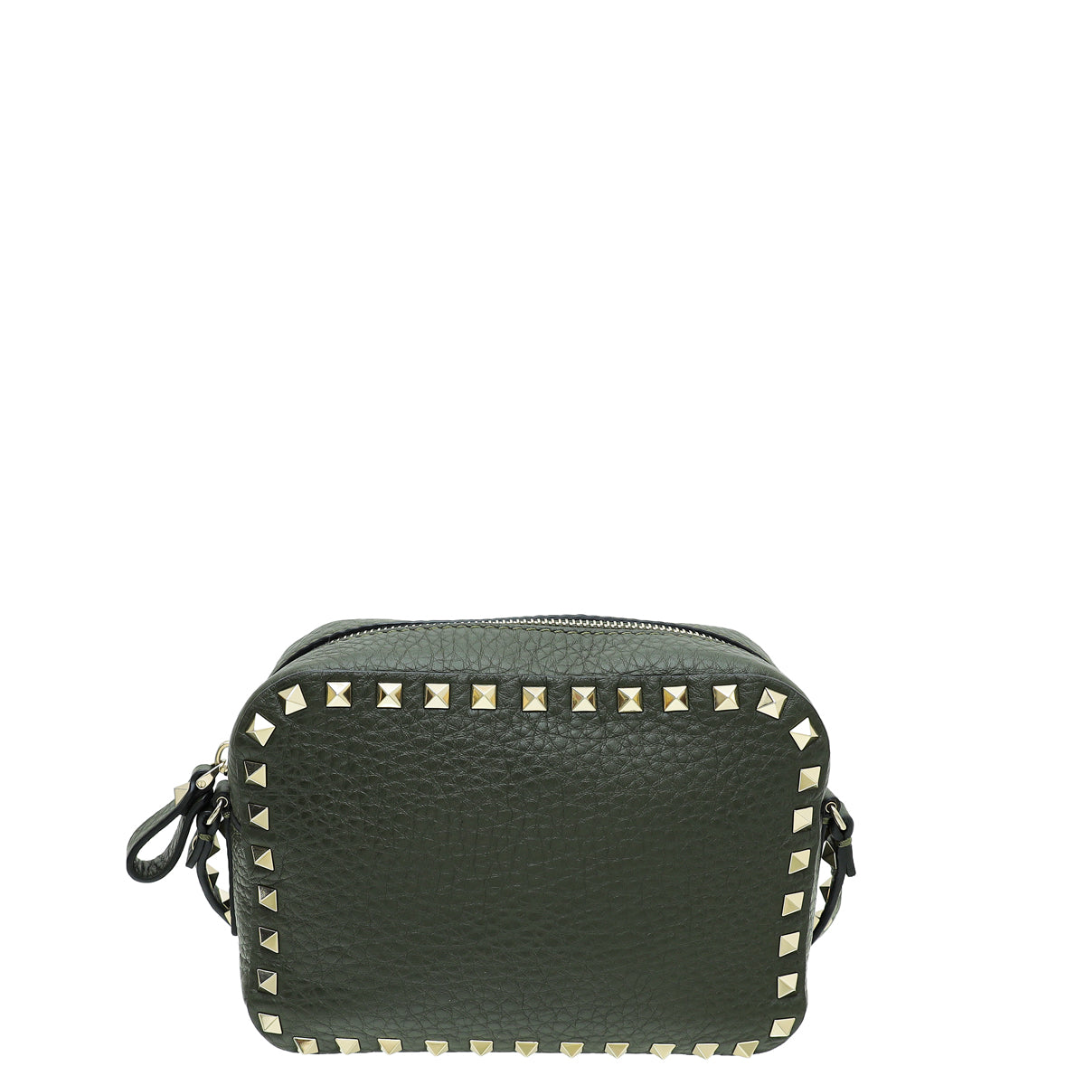 Valentino Olive Green Rockstud Small Camera Bag