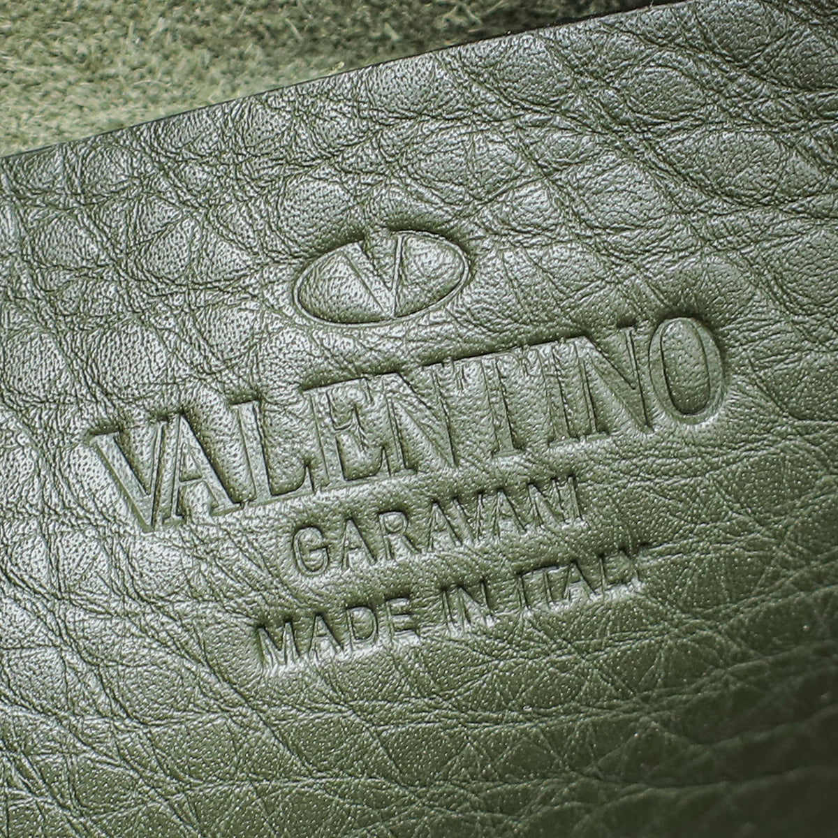 Valentino Olive Green Rockstud Small Camera Bag