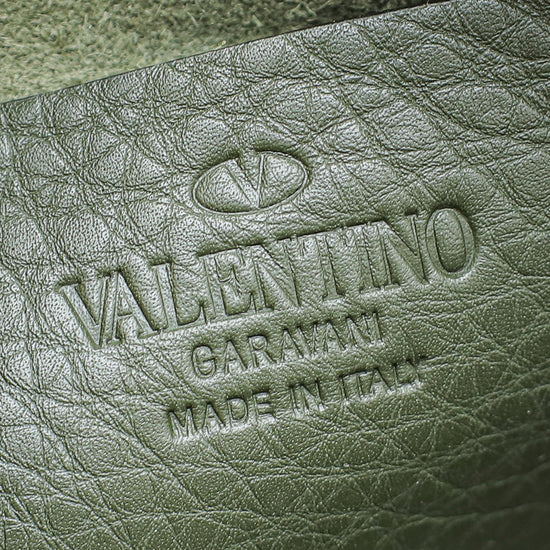 Valentino Olive Green Rockstud Small Camera Bag